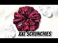 XXL Scrunchies with cloth label Tutorial | Chunky Scrunchy | Giant Scrunchies | How to make Scrunchy