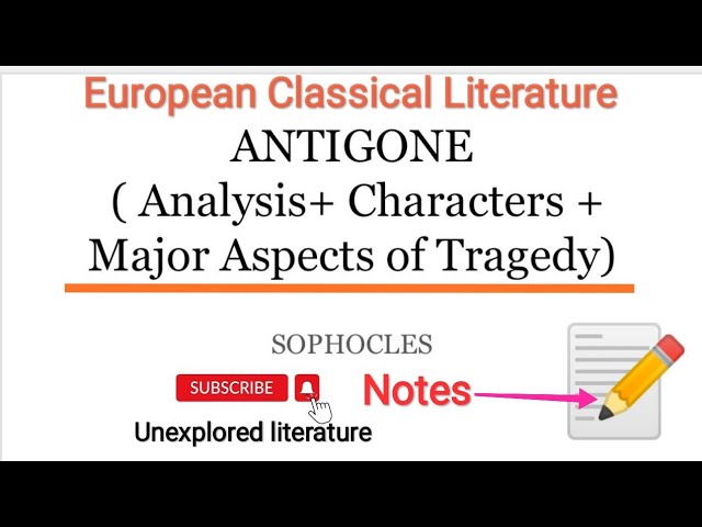 Antigone - Character Analysis Packet, Theme Connections, & Project by S J  Brull