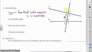 Geometry Chapter 3 Section 1