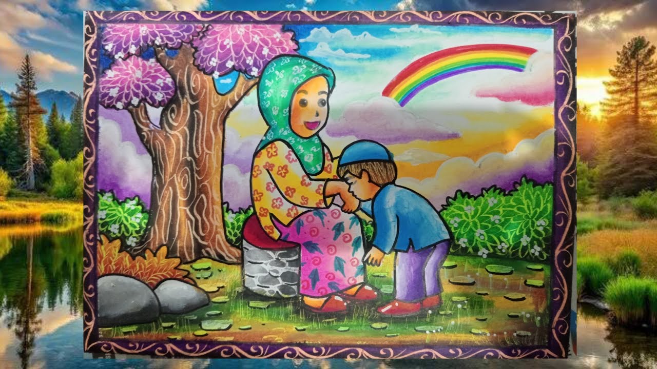 mewarnai tema hari ibu