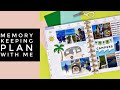 PLAN WITH ME 〰️ SCRAPBOOK STYLE MEMORY KEEPING SPREAD