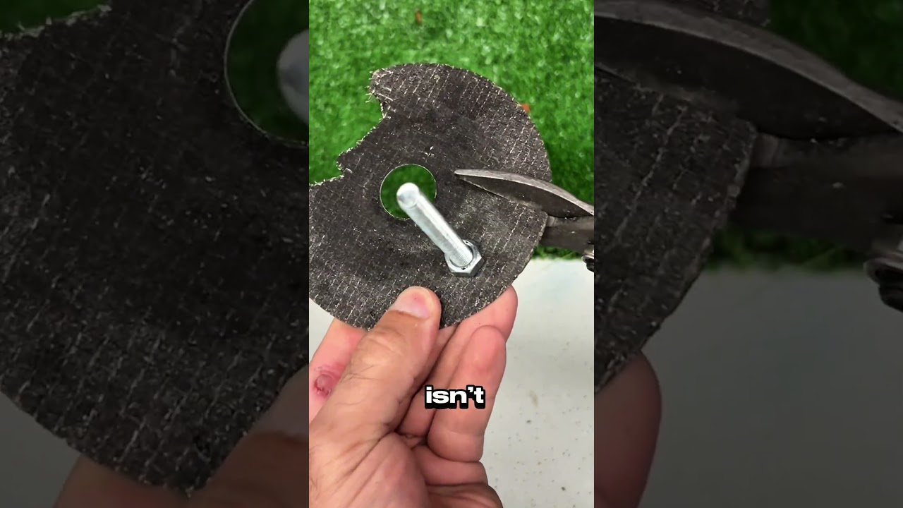 He invented a tool to drill grinder discs safely 🤯 