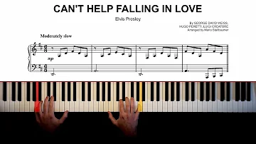 Elvis Presley - Can't Help Falling in Love - Piano Arrangement (FULL SHEET MUSIC)