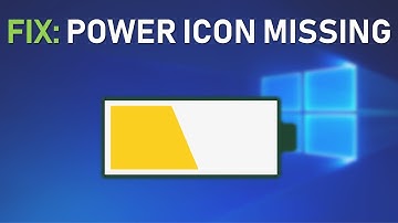 FIX: Power icon missing from the Taskbar