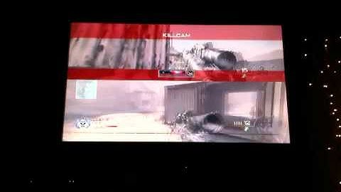 MW2 quickscope match, 1v1 split screen