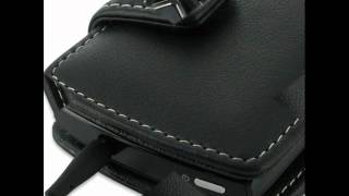 Pdair Leather Case For Acer Allegro M310 - Book Type Black 
