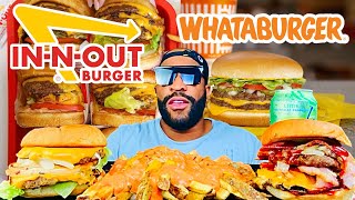 I made My FAVORITE BURGERS In-N-Out vs Whataburger | Mukbang