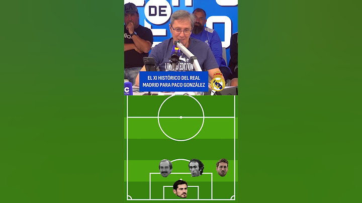"NO CRISTIANO" | This is Paco González's best Real Madrid starting XI ever.