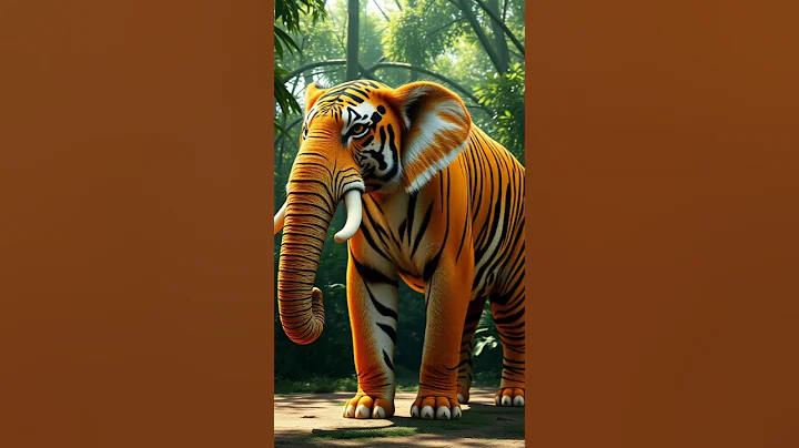 Tiger vs Elephant - Animal Fusion #tiger #elephant #animalfusion
