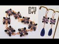 Crystal chain bracelet, earring making | tutorial bead and wire jewelry | DIY 1016