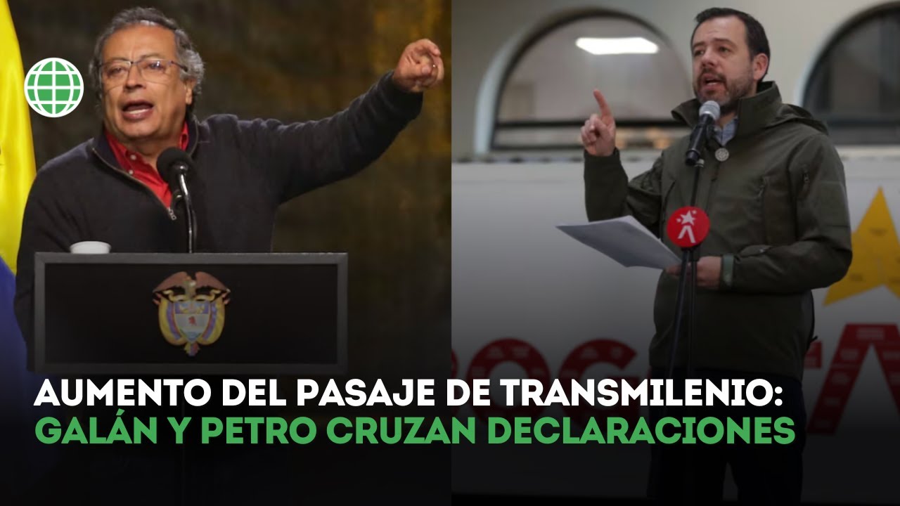 Nuevo choque entre Petro y Galán por el precio del pasaje de TransMilenio