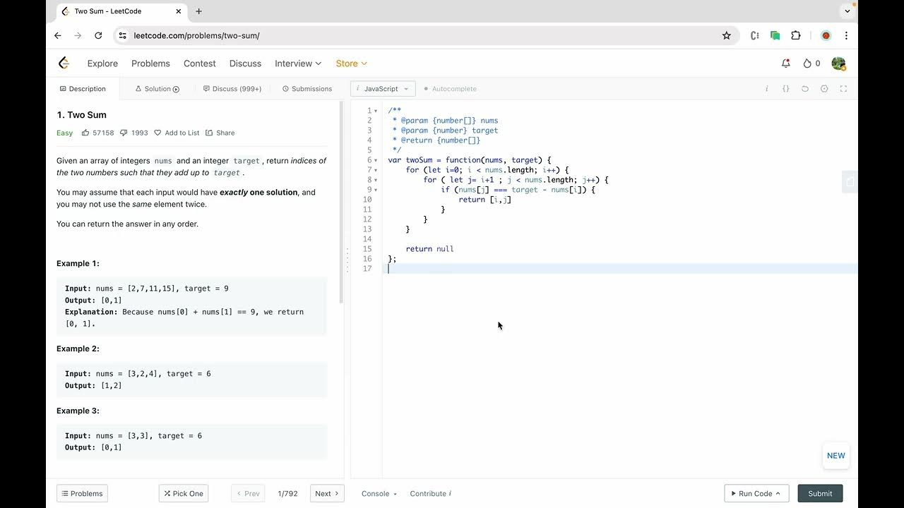 LeetCode ~ Two Sum Problem Explained - YouTube