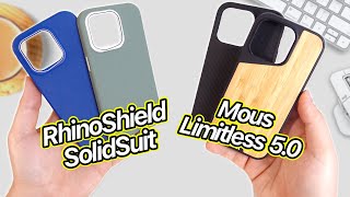 iPhone 14 Pro Mous Limitless 5.0 VS RhinoShield Solidsuit Review