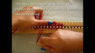 Tight Cast On - Loom Knitting #knitting