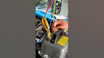 have been checking the air conditioner for leaks for a day, and this method is still the best #auto