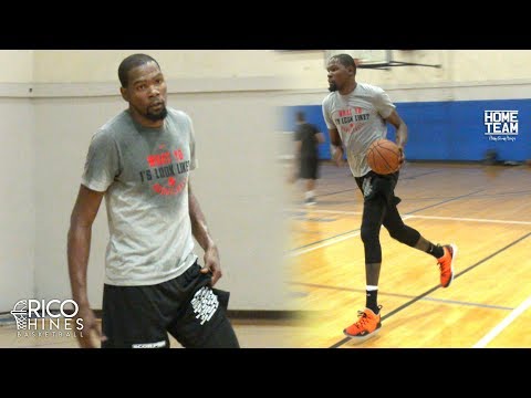 Kevin Durant Workout &amp; Full Court 2 on 2 With Rico Hines! Trevor Ariza, Bobby Brown, Kevon Looney
