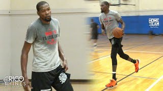 Kevin Durant Workout \& Full Court 2 on 2 With Rico Hines