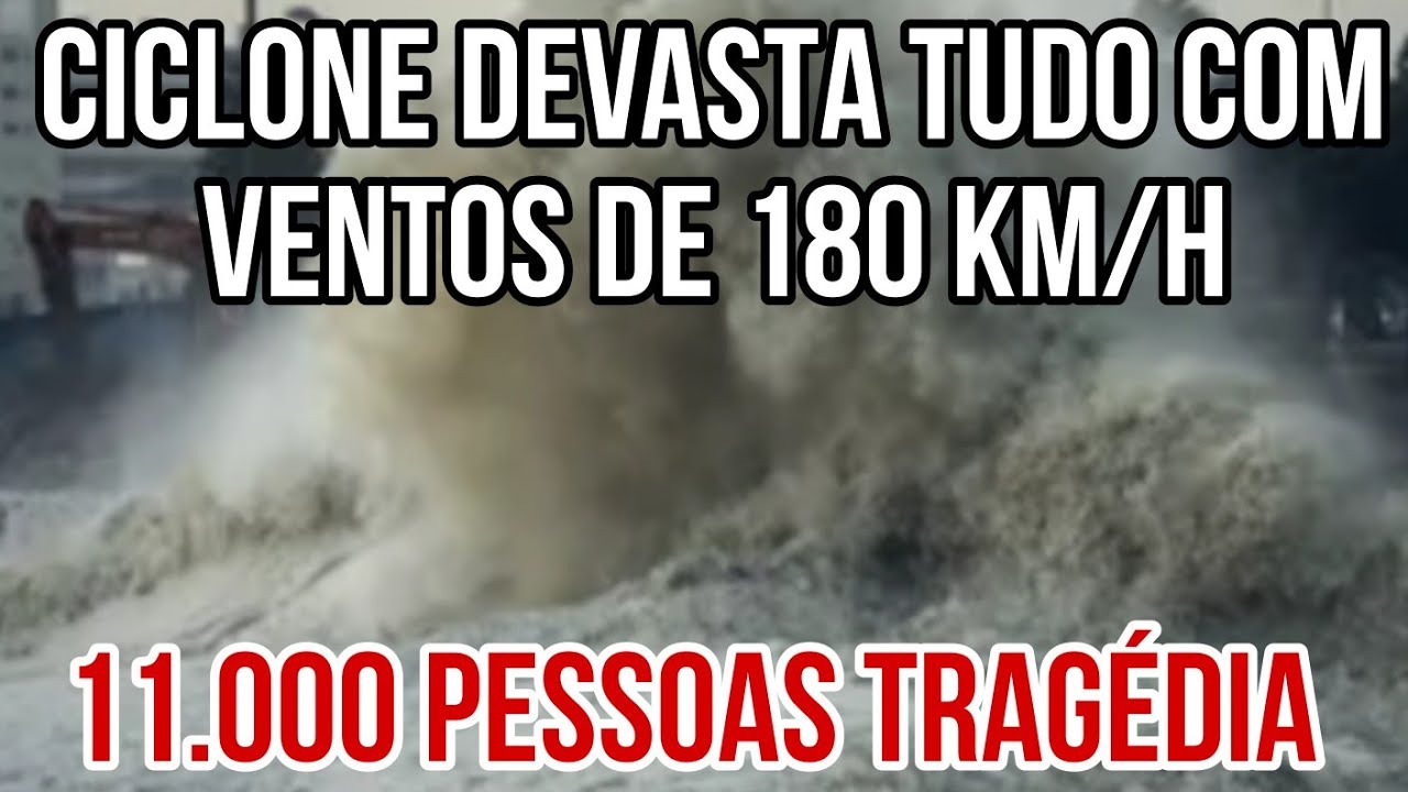 URGENTE TEMPESTADE FREDDY VENTOS DE 180 KM H DEVASTA TUDO