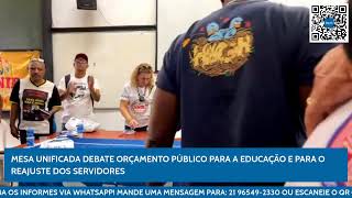 Mesa Unificada Debate Orçamento Público Para A Educação E Para O Reajuste Dos Servidores