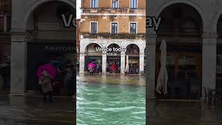 Never thought I'd see Venice like this but wow... #veniceitaly #acquaalta #italytravel