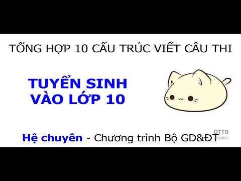 Tổng Hợp Cấu Trúc Viết Lại Câu Không Đổi Nghĩa - Hệ Chuyên Anh