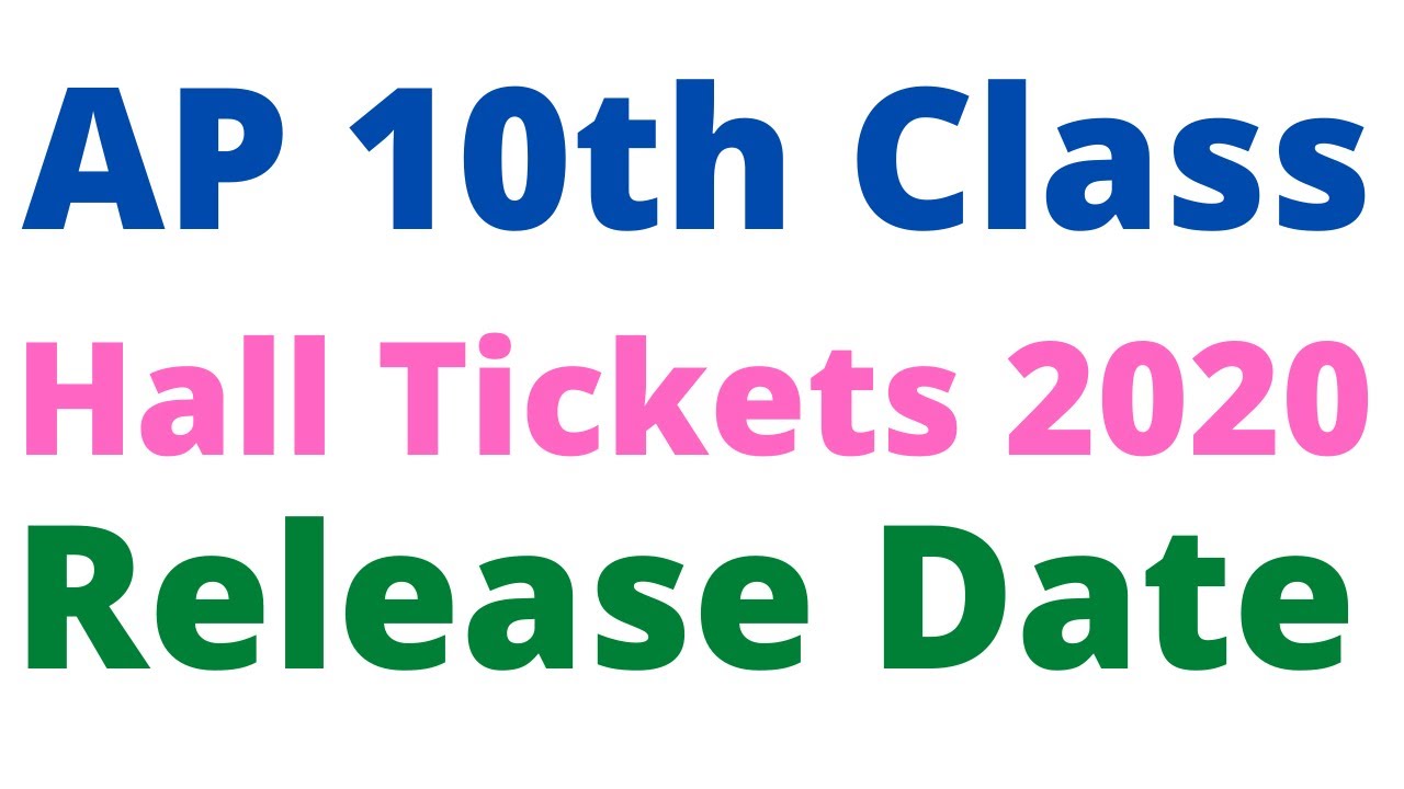 AP SSC 10th Class Hall Tickets 2020 Download | AP 10th Class Hall Tickets Download 2020
