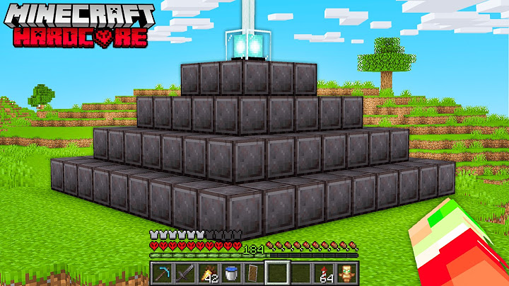 J'ai Construit LA BALISE en NETHERITE sur Minecraft Hardcore