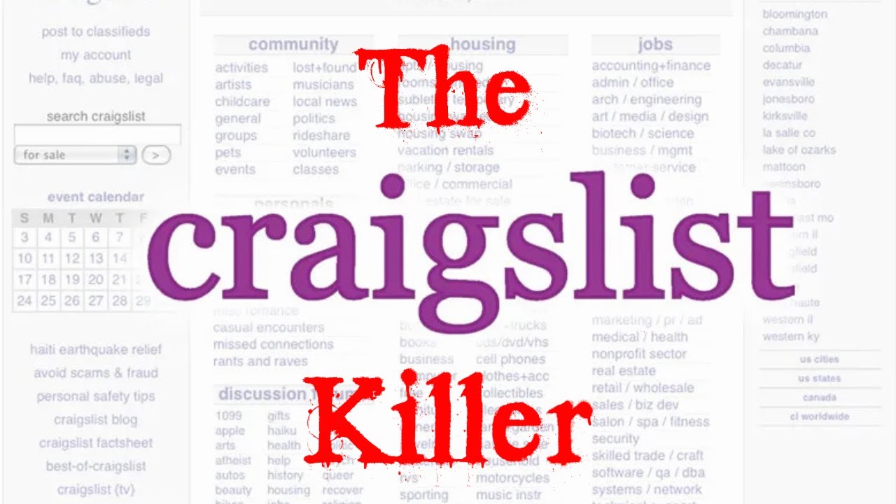 The Craigslist Killer YouTube