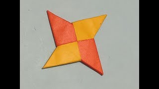 How to make a paper ninja star origami, remake, art and craft, work,
w...