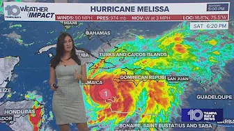 Hurricane Melissa rapidly intensifying near Jamaica, expected to become a major hurricane by Sunday