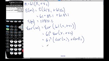 IB MAI HL - Algebra of Random Variables example test question