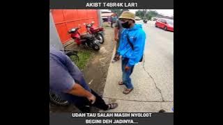 tabrak lari di kejar malah nyolot