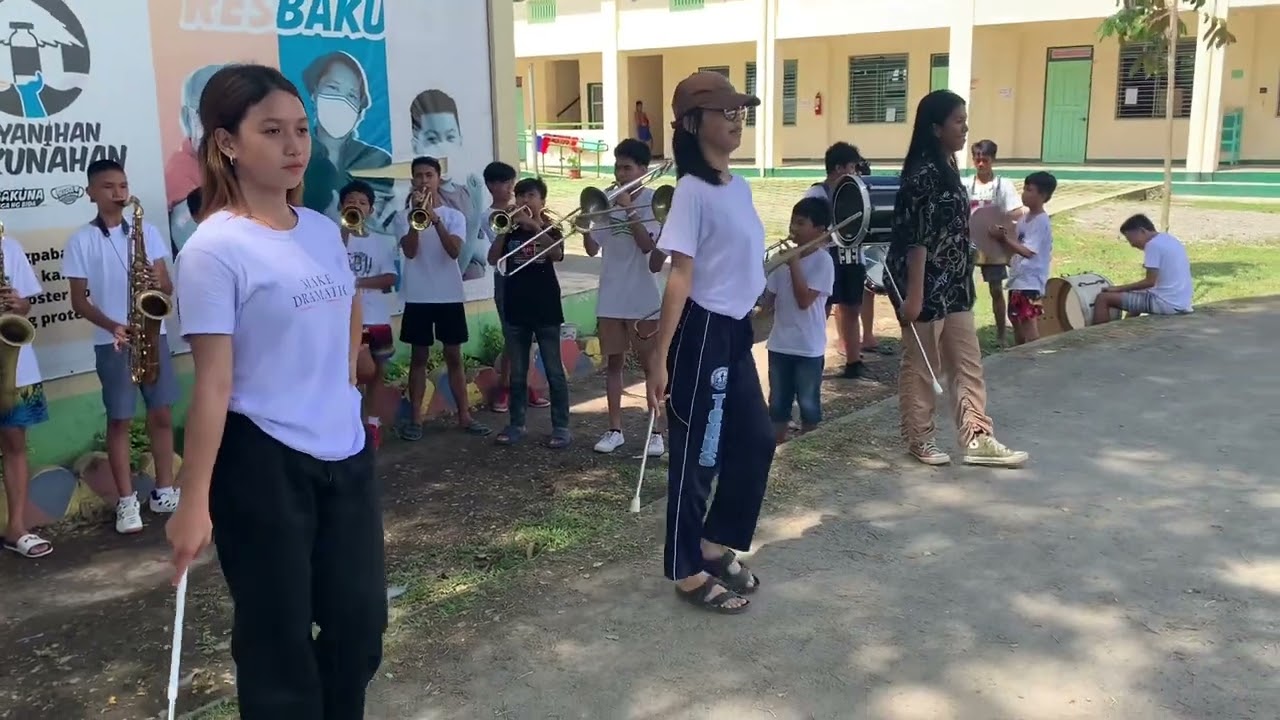 Laureta National High School Marching band - PRACTICE