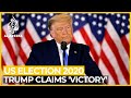 Trump touts key states win, claims election 'victory'