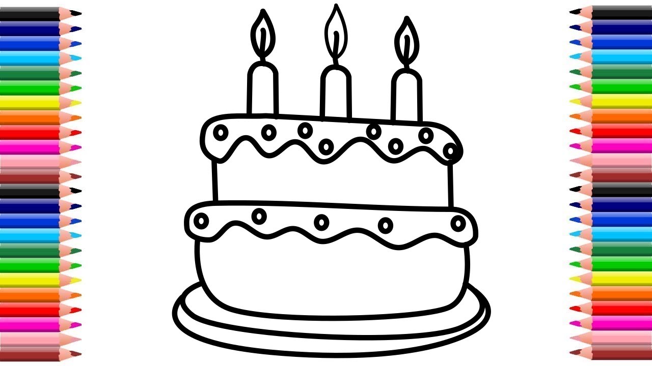 How To Draw Birthday Cake Comment Dessiner Un Gateau D Anniversaire Social Useful Stuff Handy Tips