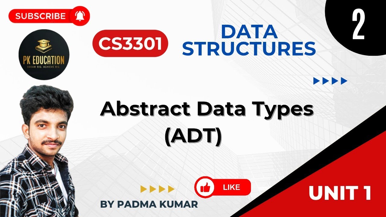 1.2 Abstract Data Types (ADT) | Data Structures | CS3301 | Anna ...