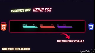 Creating Awesome HTML/CSS Progress Bars | Quick and Easy Web Development Tutorial