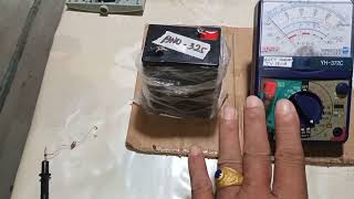 Checking current using analog tester at 250 DCmA range 10A, DC10A socket with DIY filament #tips