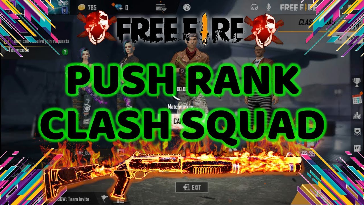PUSH RANK CLASH SQUAD FREE FIRE - YouTube