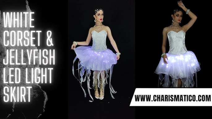 Glow in the dark diy jellyfish costume tutorial - Swoodson Says