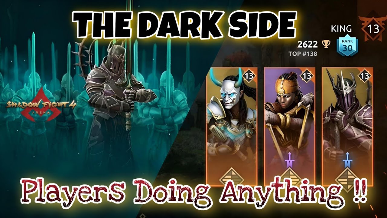 🌑THE DARK SIDE OF ARENA🌑 - Players Doing Anything to Win!! | Shadow Fight Arena 4 : KOTL Misuse!!🎭❌