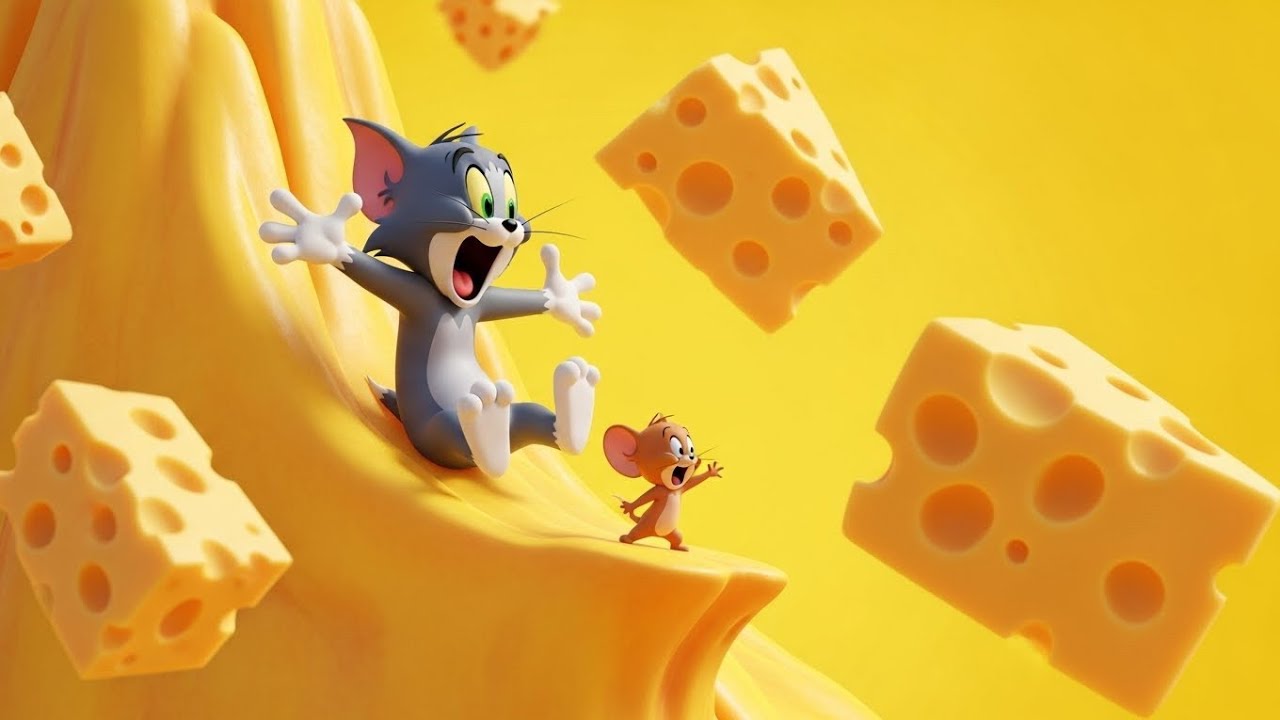 The Crazy Cheese Mountain Chase 🧀🏔️ | Tom & Jerry Funny Cartoon 😂🐭