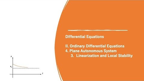 II.4.3. Linearization and Local Stability