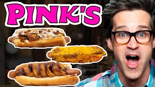 Pink's Hot Dog Taste Test