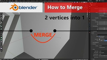 How to Join Merge 2 vertices into one Blender vertex Tutorial