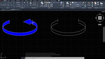 Physics & AutoCAD 2021: Draw the dimensional rotational arrow