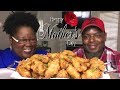 HAPPY MOTHER'S DAY! MEET MY BROTHER!  BATTERED FRIED CHICKEN MUKBANG!