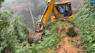 Cattle Road to Vehicle RoadUnimaginable Road Transformation with JCB Backhoe