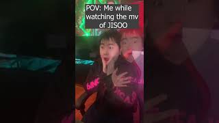 when REACTING to JISOO ‘꽃(FLOWER)’ M/V #blackpink #jisoo #FLOWER #shorts #ME