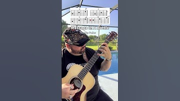 Thumbnail of Message In A Bottle by The Police Guitar Tutorial! #shorts #youtubeshorts #guitar #music #guitarra